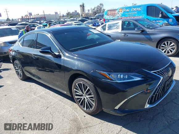 2023 Lexus ES with VIN 58ADA1C19PU028119, listed as a IAAI auction lot 41361461 with 48,379 mi miles. Bid and sale history available at carsss.com. Image 1.