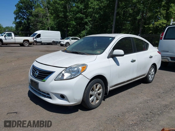 2013 Nissan Versa SV with VIN 3N1CN7AP2DL876518, listed as a IAAI auction lot 42409472 with Not provided miles and . Bid and sale history available at DreamBid. Image 2.