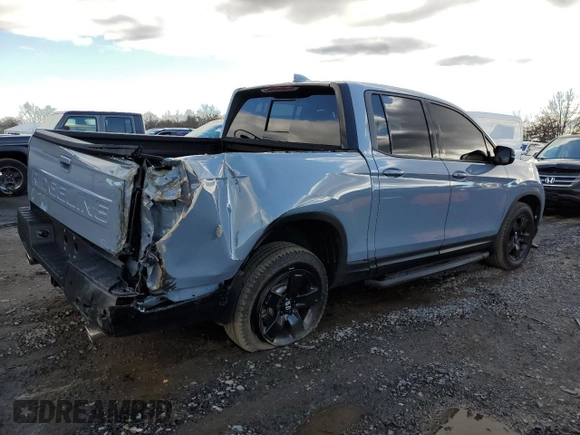 2024 Honda Ridgeline Black Edition with VIN 5FPYK3F84RB012962, listed as a Copart auction lot 84956794 with 5,092 mi miles and Salvage title. Bid and sale history available at DreamBid. Image 3.