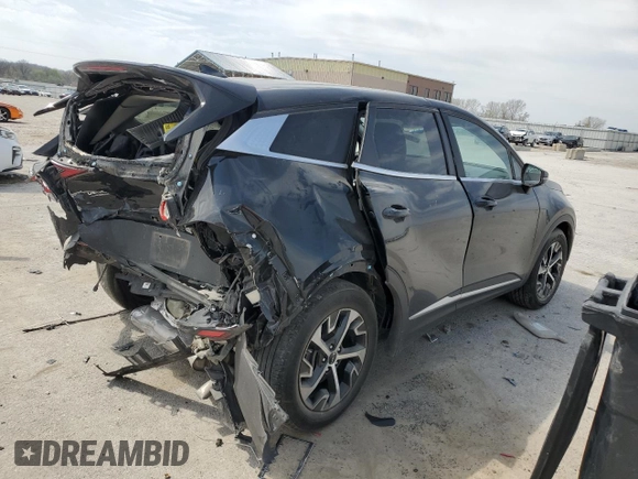 2023 Kia Sportage EX with VIN 5XYK33AF5PG037408, listed as a Copart auction lot 52207405 with 41,273 mi miles and Salvage Title. Bid and sale history available at DreamBid. Image 3.