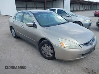 2003 Honda Accord LX with VIN 3HGCM56393G704151, listed as a IAAI auction lot 42556847 with 268,205 mi miles and . Bid and sale history available at DreamBid. Image 1.
