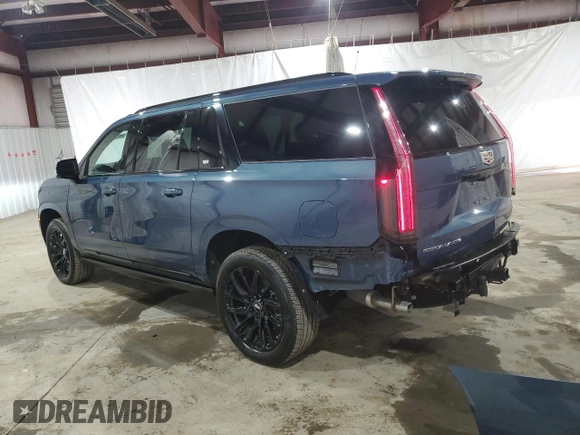 2025 Cadillac Escalade z VIN 1GYS9PRLXSR129201, wystawiony jako Copart lot #59422345 z przebiegiem 775 mil mil oraz Szkoda całkowita • Salvage title. Historia ofert i sprzedaży dostępna na DreamBid. Obrazek 2.