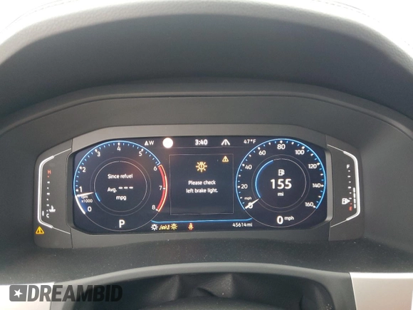 2021 Volkswagen Atlas SEL Premium with VIN 1V2TE2CA4MC227483, listed as a Copart auction lot 80266004 with 45,614 mi miles and Salvage title. Bid and sale history available at DreamBid. Image 9.