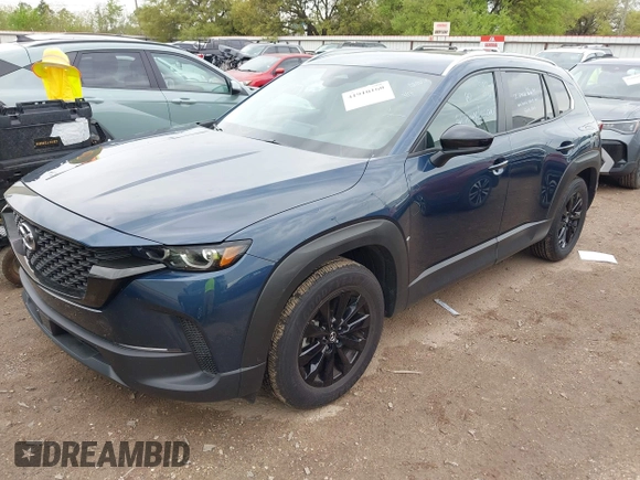 2025 Mazda CX-50 2.5 S Preferred Package with VIN 7MMVABBM6SN331993, listed as a IAAI auction lot 41910160 with 9,818 mi miles. Bid and sale history available at carsss.com. Image 2.