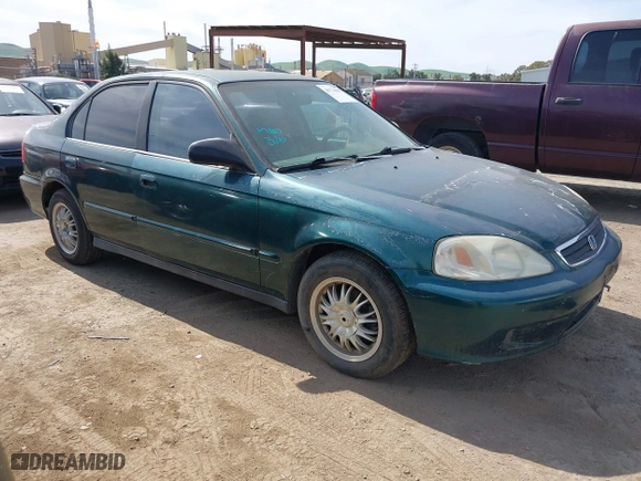 1999 Honda Civic VP with VIN 2HGEJ6619XH509582, listed as a IAAI auction lot 41774443 with 231,357 mi miles. Bid and sale history available at carsss.com. Image 1.