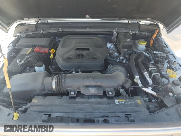 2024 Jeep Wrangler Sahara with VIN 1C4RJXP60RW122620, listed as a Copart auction lot 50622135 with 22,238 mi miles and Salvage Title. Bid and sale history available at DreamBid. Image 14.