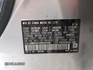 2016 Honda Fit EX z VIN JHMGK5H74GX045966, wystawiony jako Copart lot #49103315 z przebiegiem 84 522 mil mil oraz Szkoda całkowita • Salvage title. Historia ofert i sprzedaży dostępna na DreamBid. Obrazek 13.