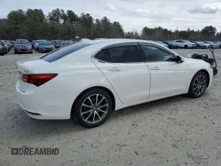 2017 Acura TLX V6 with VIN 19UUB2F36HA005932, listed as a Copart auction lot 50687615 with 91,898 mi miles and Salvage Title. Bid and sale history available at carsss.com. Image 3.