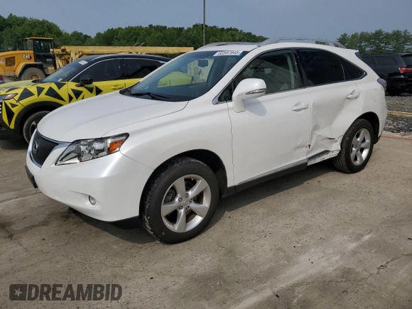 2010 Lexus RX 350 with VIN JTJBK1BA4A2002285, listed as a Copart auction lot 60597945 with 61,903 mi miles and Salvage title. Bid and sale history available at DreamBid. Image 1.