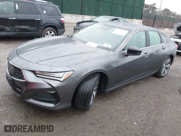 2021 Acura TLX w/Advance Package with VIN 19UUB6F62MA005535, listed as a IAAI auction lot 41913399 with 29,037 mi miles. Bid and sale history available at carsss.com. Image 17.