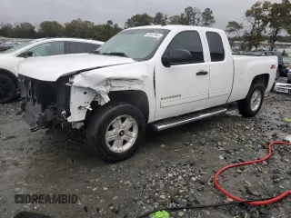 2013 Chevrolet Silverado 1500 LT with VIN 1GCRCSE05DZ232372, listed as a Copart auction lot 82697944 with 144,009 mi miles and Salvage Title. Bid and sale history available at DreamBid. Image 1.