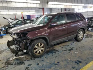 2012 Kia Sorento LX with VIN 5XYKT3A20CG256235, listed as a Copart auction lot 46143685 with 235,582 mi miles and Non Repairable. Bid and sale history available at carsss.com. Image 1.