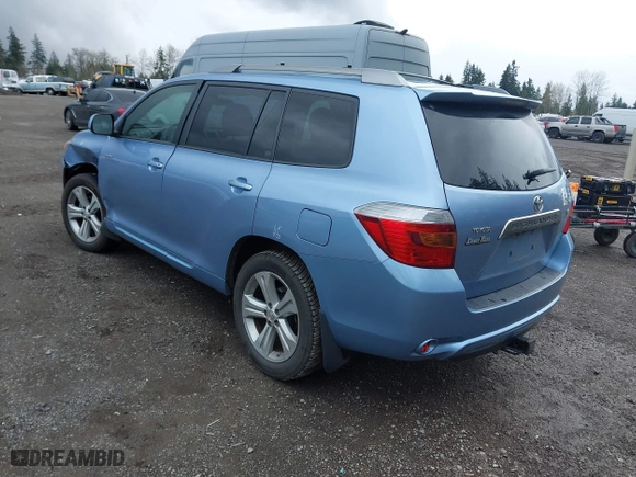2008 Toyota Highlander Sport with VIN JTEDS43A582019517, listed as a IAAI auction lot 41918787 with 169,872 mi miles. Bid and sale history available at carsss.com. Image 3.