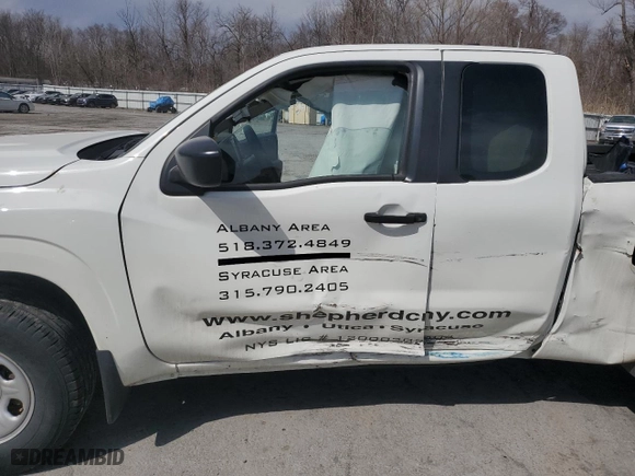 2022 Nissan Frontier S with VIN 1N6ED1CM5NN623040, listed as a Copart auction lot 49469315 with 57,510 mi miles and Salvage Title. Bid and sale history available at carsss.com. Image 7.