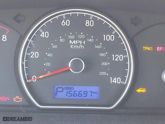 2010 Hyundai Elantra SE with VIN KMHDU4AD5AU037985, listed as a IAAI auction lot 41889053 with 156,697 mi miles. Bid and sale history available at carsss.com. Image 16.