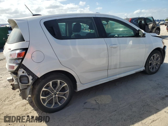 2019 Chevrolet Sonic LT with VIN 1G1JD6SB0K4118144, listed as a Copart auction lot 52004845 with 43,310 mi miles and Non repairable. Bid and sale history available at DreamBid. Image 3.
