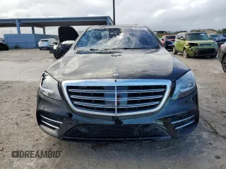2018 Mercedes-Benz S 560 with VIN WDDUG8GB0JA384253, listed as a Copart auction lot 85543844 with 73,378 mi miles and Non Repairable. Bid and sale history available at carsss.com. Image 5.