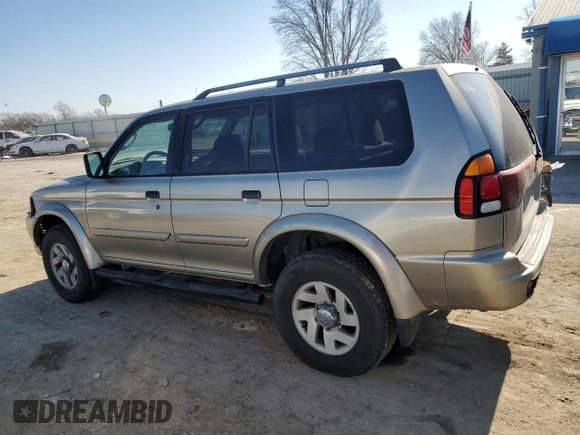 2002 Mitsubishi Montero XLS z VIN JA4MT31R22J009216, wystawiony jako Copart lot #42943735 z przebiegiem 190 168 mil mil oraz Szkoda całkowita • Salvage title. Historia ofert i sprzedaży dostępna na DreamBid. Obrazek 2.