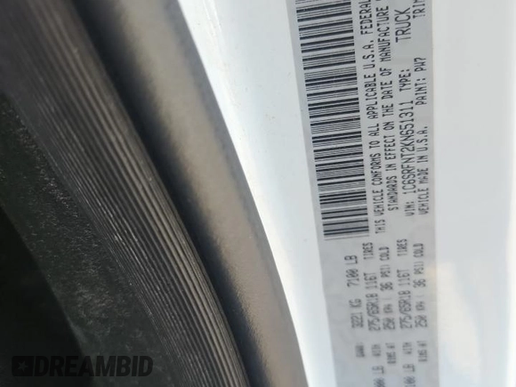 2019 Ram 1500 Tradesman with VIN 1C6SRFNT2KN651311, listed as a Copart auction lot 63605625 with 461,847 mi miles and Salvage title. Bid and sale history available at DreamBid. Image 12.
