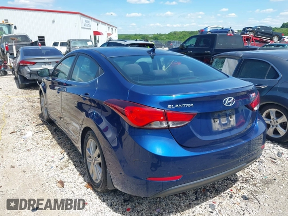 2015 Hyundai Elantra SE with VIN 5NPDH4AE7FH592603, listed as a IAAI auction lot 42155612 with 128,251 mi miles and . Bid and sale history available at DreamBid. Image 3.