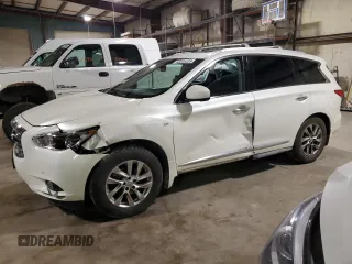 2015 Infiniti QX60 with VIN 5N1AL0MM8FC531779, listed as a Copart auction lot 43205035 with 102,017 mi miles and Salvage Title. Bid and sale history available at carsss.com. Image 1.