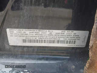 2006 Volkswagen Jetta 2.5L с VIN 3VWSF81K46M786118, выставлен на аукционе IAAI как лот 42700528 с пробегом 213 569 миль миль и . История ставок и продаж доступна на DreamBid. Изображение 9.