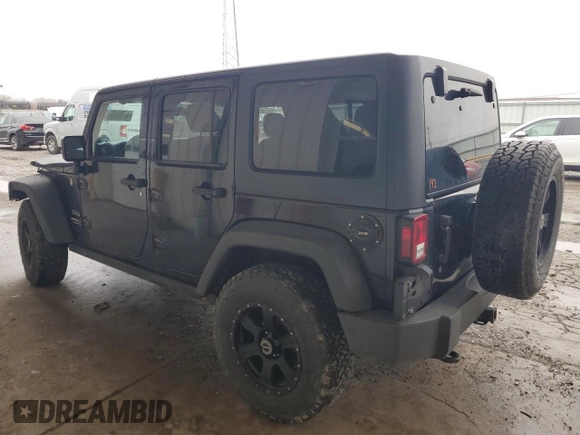 2014 Jeep Wrangler Unlimited Sport with VIN 1C4BJWDG2EL319714, listed as a Copart auction lot 47924575 with 129,294 mi miles and Salvage Title. Bid and sale history available at DreamBid. Image 2.