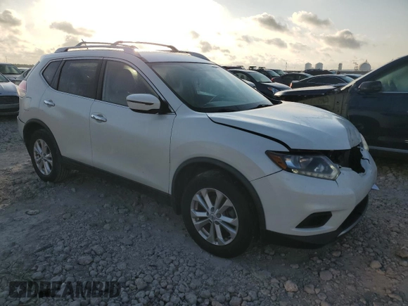 2016 Nissan Rogue SV with VIN KNMAT2MT8GP713774, listed as a Copart auction lot 53908685 with 98,192 mi miles and Salvage Title. Bid and sale history available at DreamBid. Image 4.