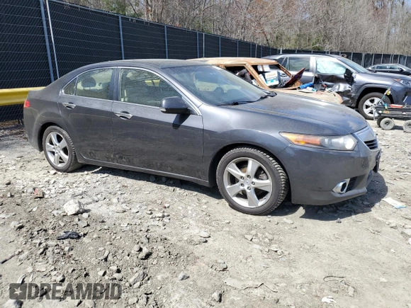 2012 Acura TSX Tech Pkg with VIN JH4CU2F69CC027403, listed as a Copart auction lot 50981715 with 247,233 mi miles and Salvage Title. Bid and sale history available at carsss.com. Image 4.