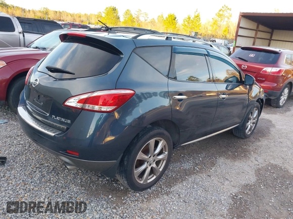 2014 Nissan Murano SV with VIN JN8AZ1MU7EW408338, listed as a IAAI auction lot 41226336 with 161,849 mi miles and . Bid and sale history available at DreamBid. Image 4.