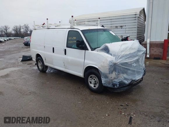 2018 Chevrolet Express Cargo with VIN 1GCWGAFG7J1178161, listed as a IAAI auction lot 41242918 with 119,323 mi miles and . Bid and sale history available at DreamBid. Image 1.