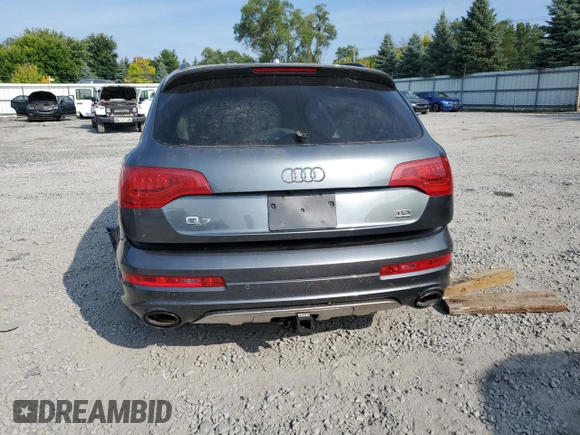 2015 Audi Q7 3.0L TDI Prestige with VIN WA1WMAFE0FD033213, listed as a Copart auction lot 71617244 with 0 mi miles and Salvage Title. Bid and sale history available at carsss.com. Image 6.