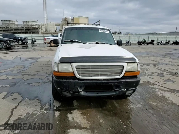 2000 Ford Ranger XL with VIN 1FTYR10V4YPB08912, listed as a Copart auction lot 45122695 with 260,093 mi miles and Salvage Title. Bid and sale history available at carsss.com. Image 10.