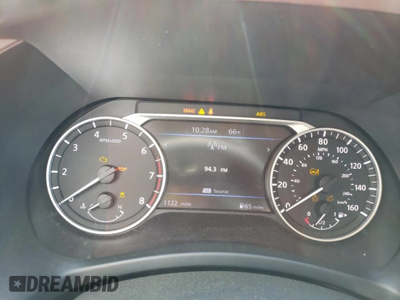 2025 Nissan Sentra SR with VIN 3N1AB8DV0SY308977, listed as a Copart auction lot 55050285 with 1,122 mi miles and Clean Title. Bid and sale history available at DreamBid. Image 9.