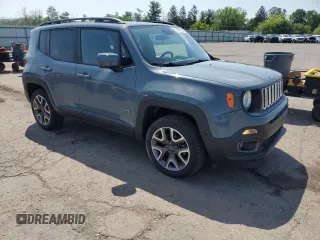 2018 Jeep Renegade Latitude with VIN ZACCJBBB7JPG88689, listed as a Copart auction lot 62062715 with 46,702 mi miles and Salvage title. Bid and sale history available at DreamBid. Image 4.