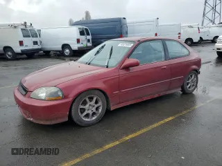 1998 Honda Civic CX with VIN 2HGEJ6327WH100766, listed as a Copart auction lot 45525865 with 265,388 mi miles and Salvage Title. Bid and sale history available at carsss.com. Image 1.