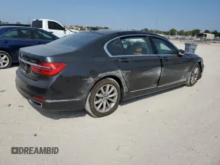 2019 BMW 7 Series 740i with VIN WBA7E2C50KB217524, listed as a Copart auction lot 42840423 with 0 mi miles. Bid and sale history available at carsss.com. Image 3.