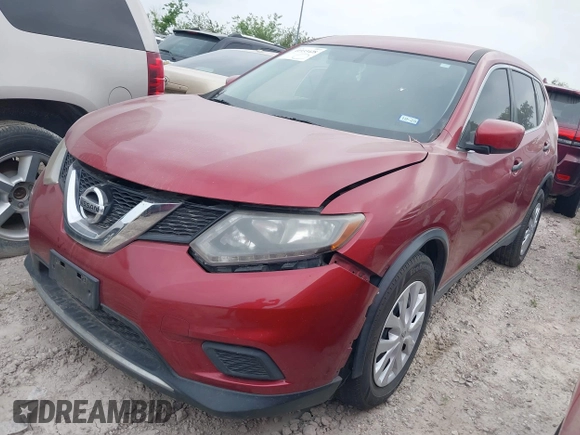 2016 Nissan Rogue SV with VIN KNMAT2MT7GP631857, listed as a IAAI auction lot 41933428 with 172,055 mi miles. Bid and sale history available at carsss.com. Image 17.