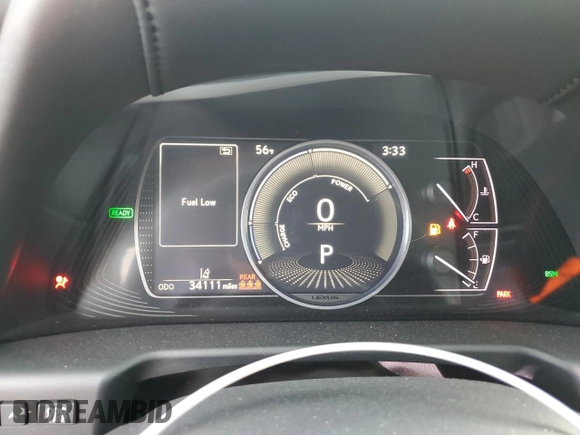 2021 Lexus ES with VIN 58ADA1C12MU008533, listed as a Copart auction lot 48121635 with 34,111 mi miles and Salvage Title. Bid and sale history available at carsss.com. Image 9.