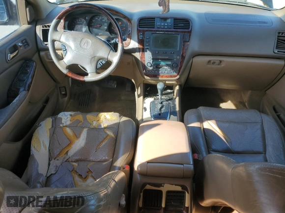 2001 Acura MDX Touring Pkg with VIN 2HNYD18691H533431, listed as a Copart auction lot 44163305 with 319,985 mi miles and Salvage Title. Bid and sale history available at carsss.com. Image 8.