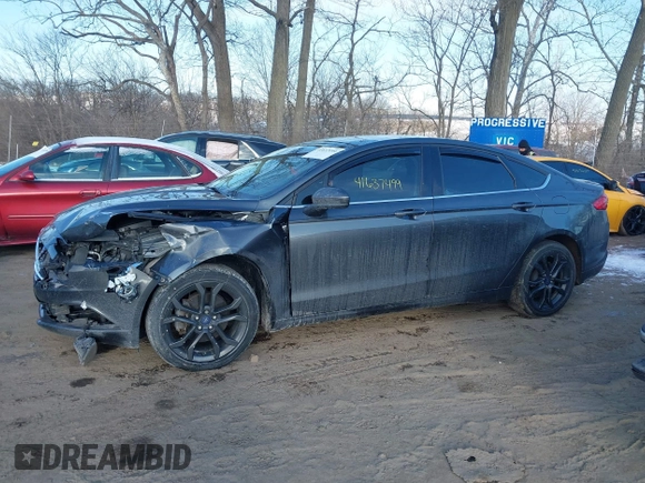 2018 Ford Fusion SE with VIN 3FA6P0T95JR105382, listed as a IAAI auction lot 41637499 with 35,516 mi miles and . Bid and sale history available at carsss.com. Image 14.