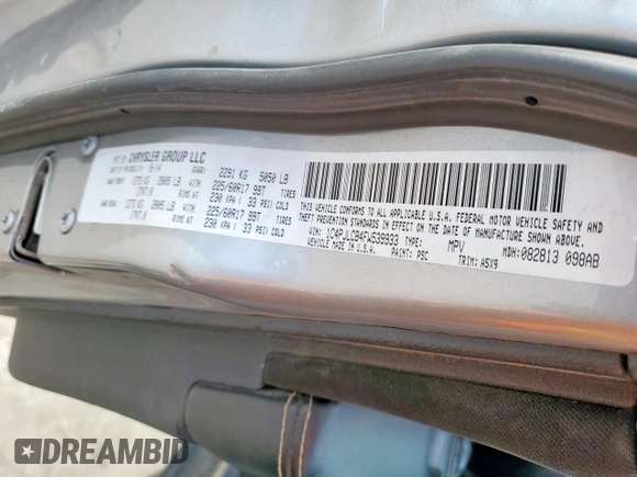 2015 Jeep Cherokee Latitude with VIN 1C4PJLCB4FW539933, listed as a Copart auction lot 49558245 with 142,828 mi miles and Salvage Title. Bid and sale history available at carsss.com. Image 14.