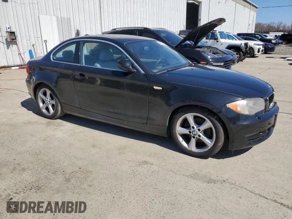 2009 BMW 1 Series 128i with VIN WBAUP93519VF48985, listed as a Copart auction lot 50715925 with 105,590 mi miles and Salvage title. Bid and sale history available at DreamBid. Image 4.