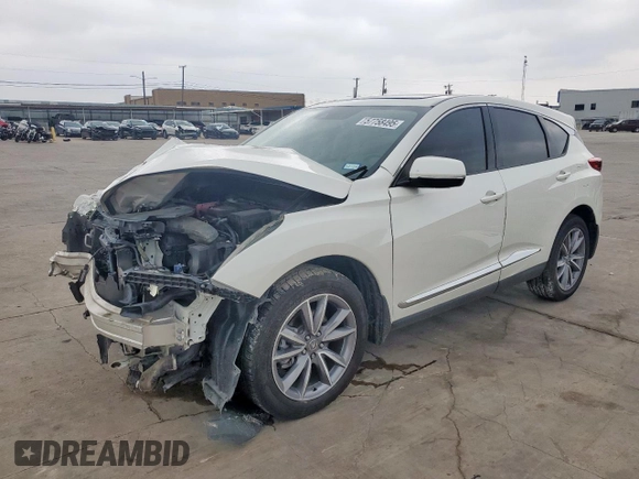 2019 Acura RDX Technology with VIN 5J8TC2H56KL001527, listed as a Copart auction lot 57758495 with 88,823 mi miles and Salvage title. Bid and sale history available at DreamBid. Image 1.