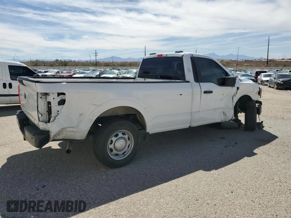 2023 Ford F-150 XL with VIN 1FTMF1CB6PKE57932, listed as a Copart auction lot 45393095 with 48,925 mi miles and Salvage Title. Bid and sale history available at carsss.com. Image 3.