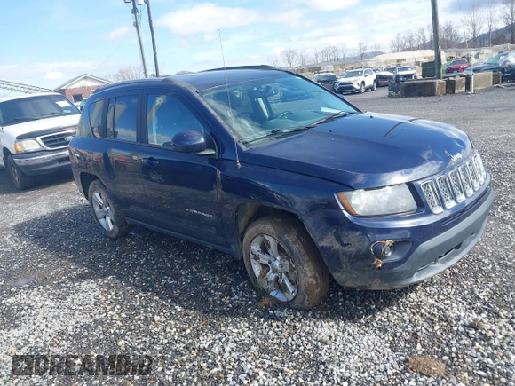 2016 Jeep Compass Latitude with VIN 1C4NJCEA9GD648025, listed as a IAAI auction lot 41558791 with 122,273 mi miles. Bid and sale history available at carsss.com. Image 1.