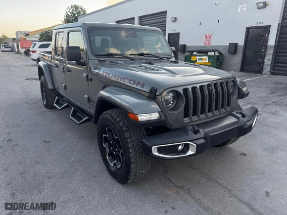2021 Jeep Gladiator Rubicon with VIN 1C6JJTBM8ML611134, listed as a Copart auction lot 54375665 with 62,134 mi miles and Salvage Title. Bid and sale history available at carsss.com. Image 1.