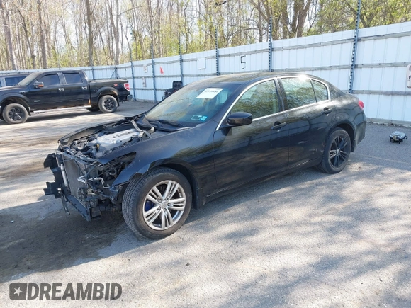 2010 Infiniti G37 x with VIN JN1CV6AR8AM451558, listed as a IAAI auction lot 42144480 with 128,051 mi miles. Bid and sale history available at carsss.com. Image 2.