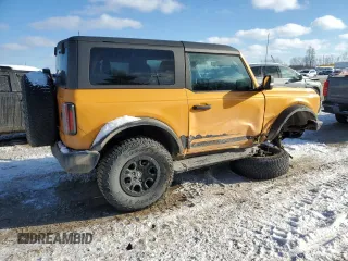 2022 Ford Bronco with VIN 1FMDE5CP7NLB42694, listed as a Copart auction lot 88515645 with 47,503 mi miles and Salvage Title. Bid and sale history available at DreamBid. Image 3.