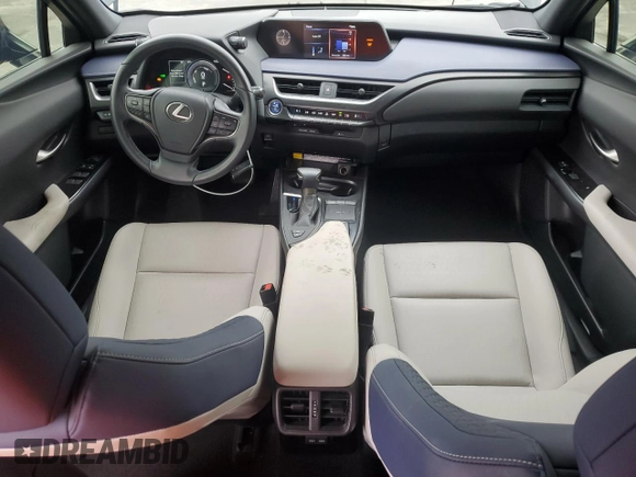 2021 Lexus UX 250h with VIN JTHX9JBH0M2045963, listed as a Copart auction lot 55474635 with 28,695 mi miles and Salvage title. Bid and sale history available at DreamBid. Image 8.